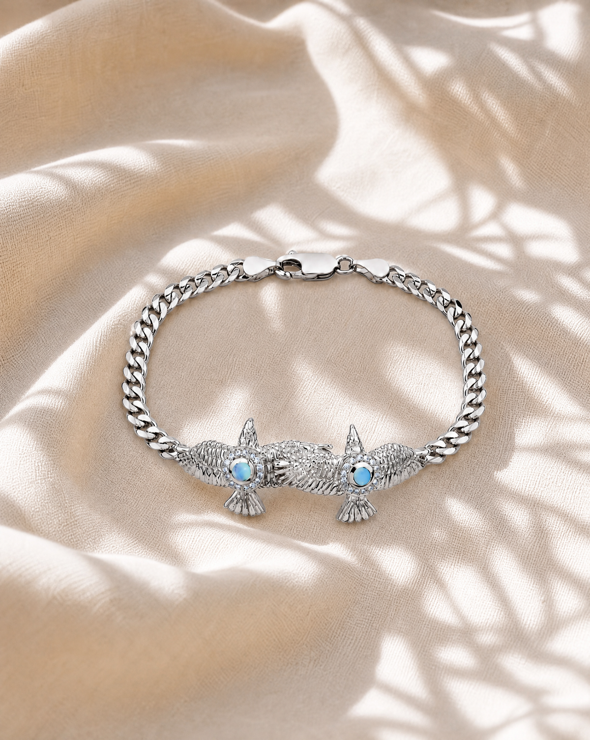 Wing2Wing Opalite Bracelet — Silver-2