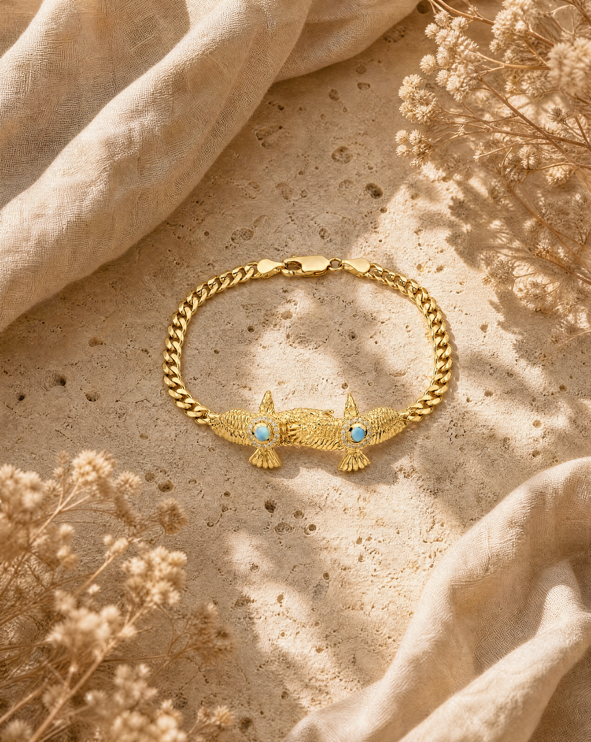 Wing2Wing Opalite Bracelet — Gold