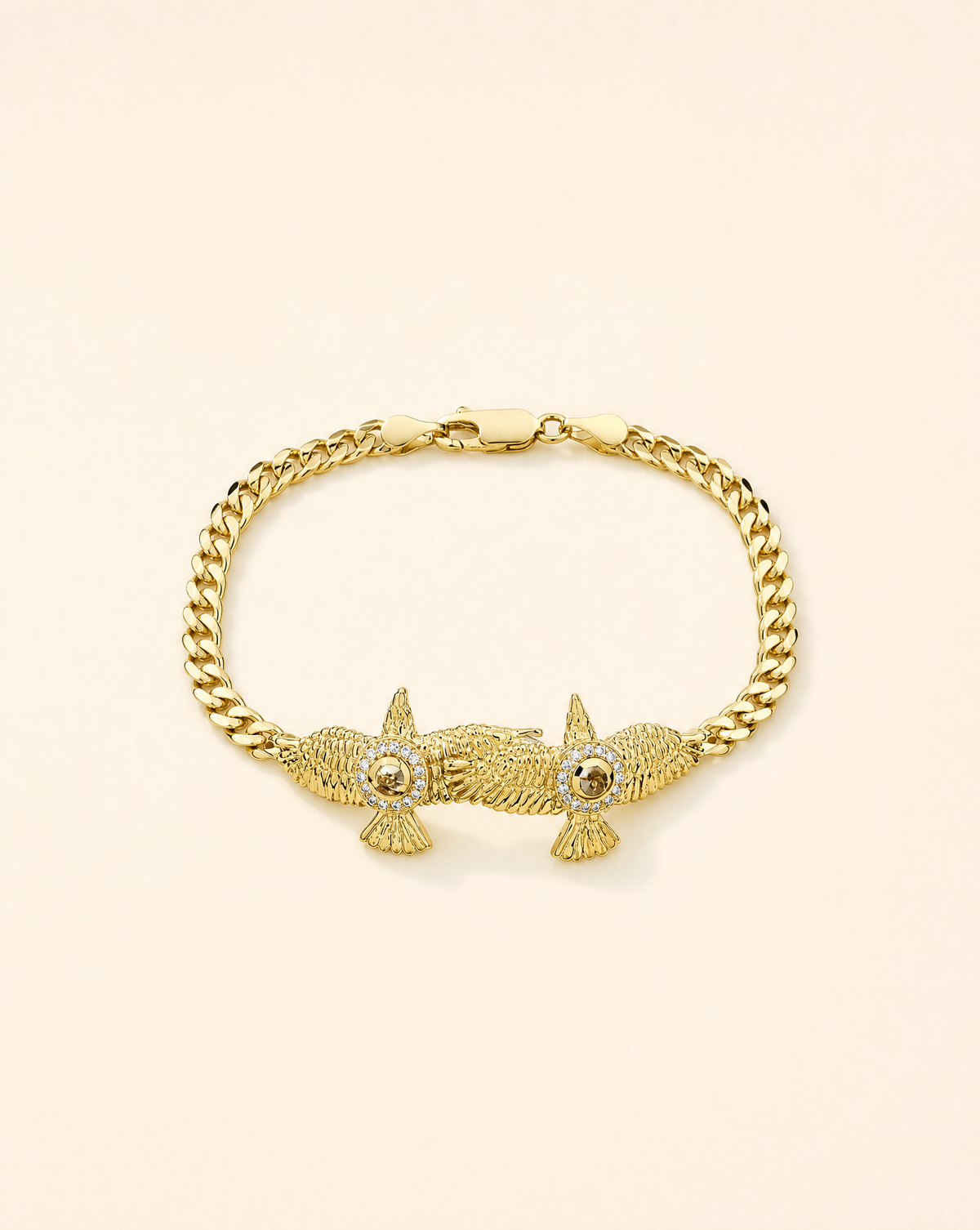 Wing2Wing Pyrite Bracelet — Gold