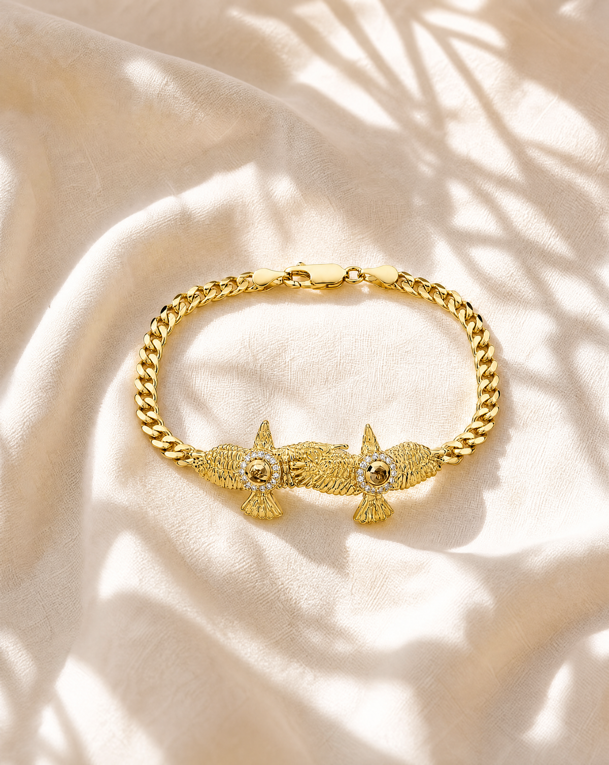 Wing2Wing Pyrite Bracelet — Gold