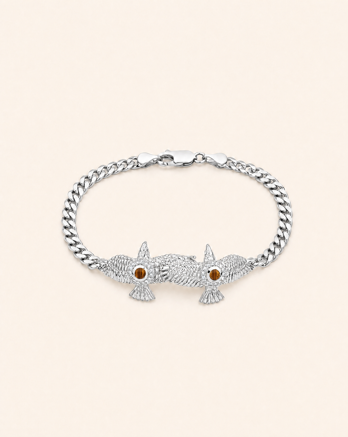 Wing2Wing Tiger's Eye Bracelet — Silver