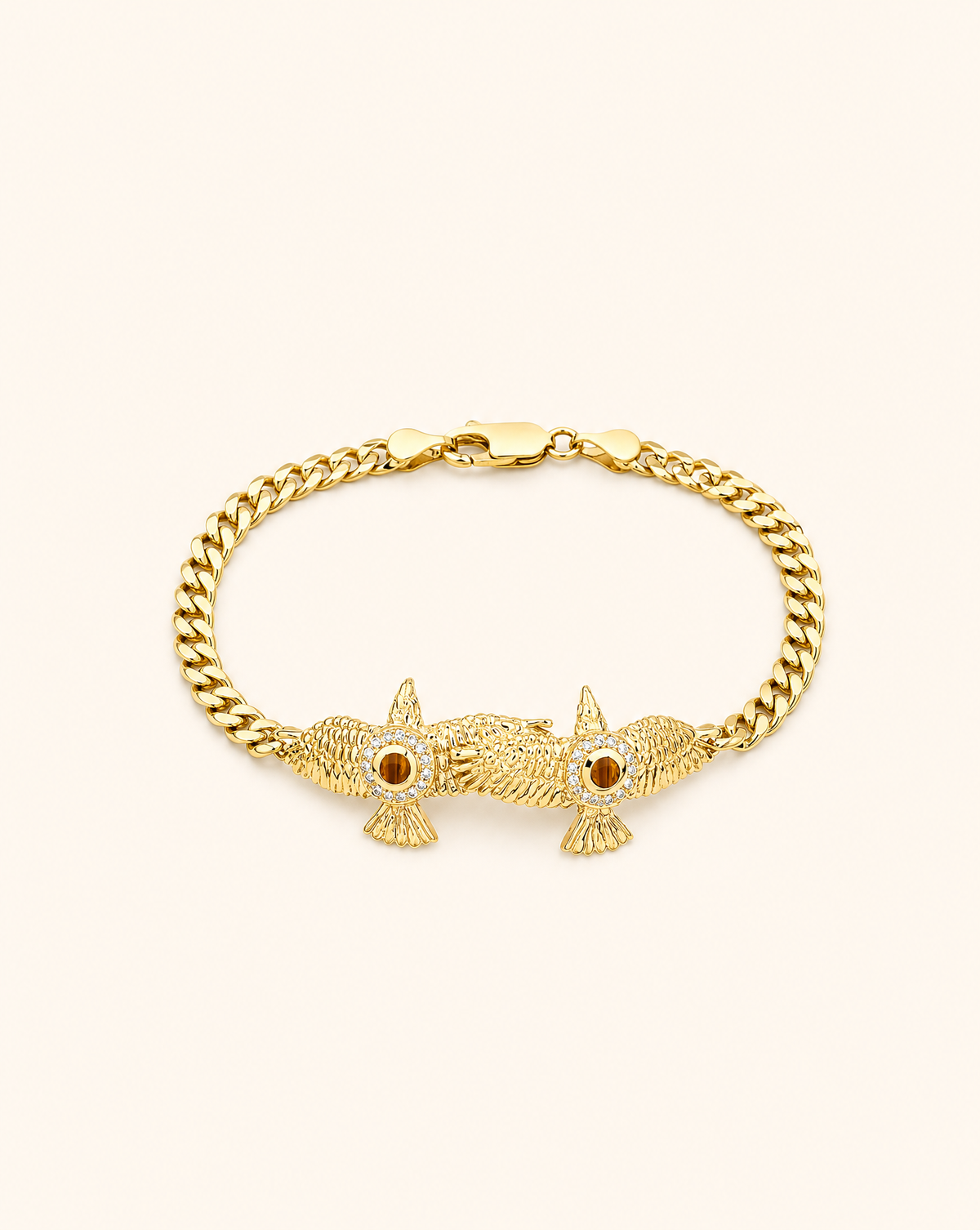 Wing2Wing Tiger's Eye Bracelet — Gold