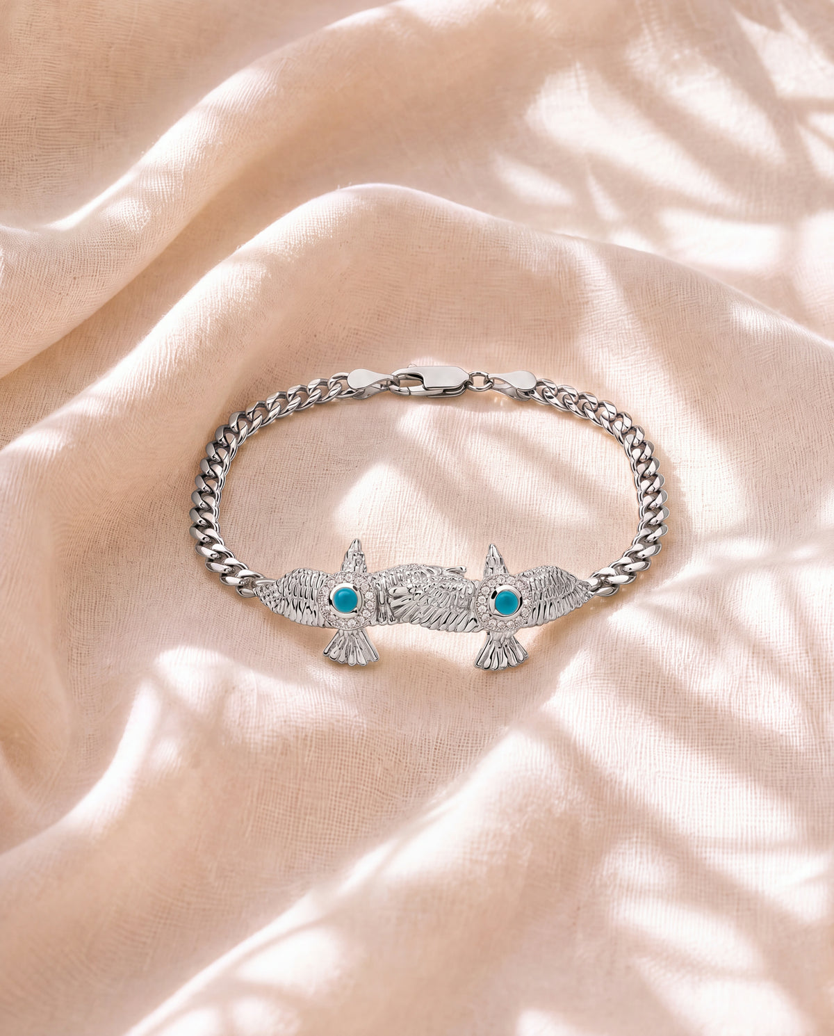 Wing2Wing Turquoise Bracelet — Silver